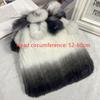 Outdoor Winter Warm Real Fur Beanies Hat Rabbit Fur Cap Knitted Real Rex Rabbit Fur Hats Elastic