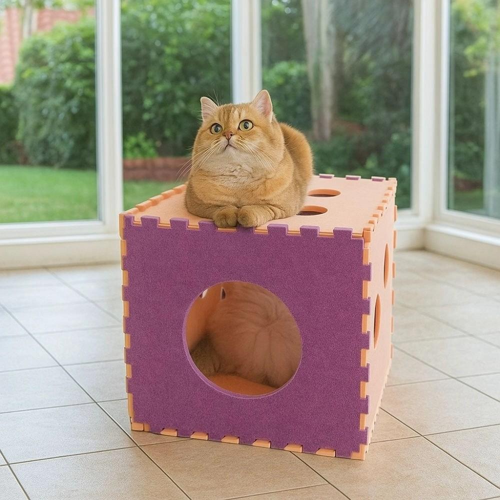 Scratch-resistant Cube Cat Houses DIY Cat Scratching Post Unique Cat Bed  Cat Furniture