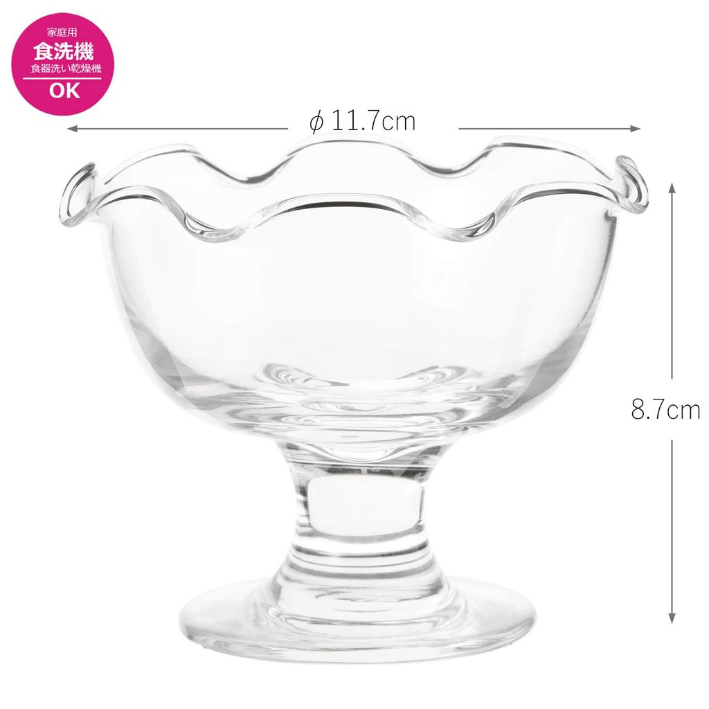 Toyo Sasaki Glass Sunday Glass x Pull Ace Parlor Tillverkad i Japan Tål maskindisk 35302 Klar Ca. 11.7 8.7cm