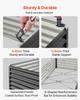Metal Raised Garden Bed, 1.8 X 0.9 X 0.4 M Outdoor Galvanized Planter Garden Box, Open Bottom Design, Large Planter Raised Bed for Growing Vegetables,