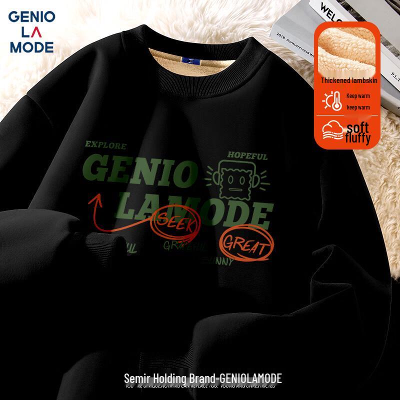 Мужское худи из плюшевого флиса с граффити GENIOLAMODE L