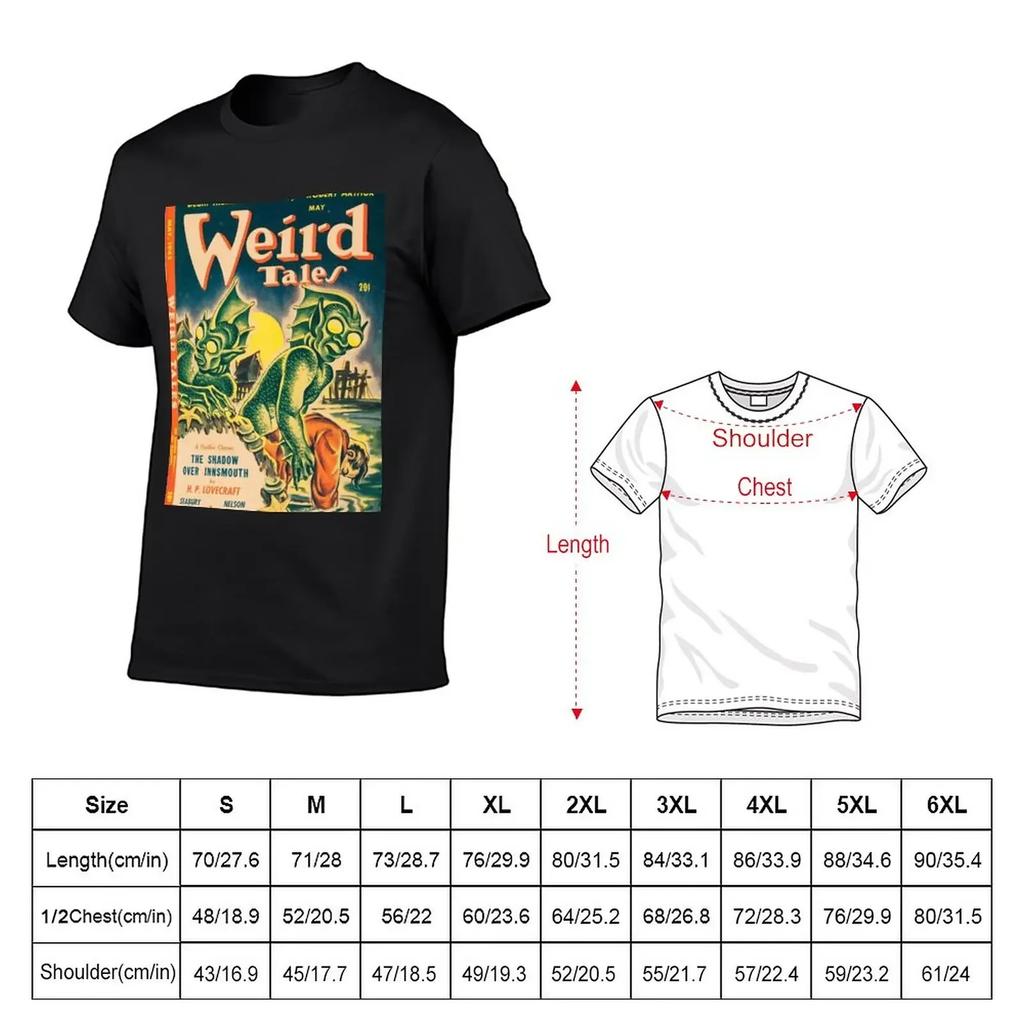 Weird Tales T-Shirt tops customizeds Blouse mens cotton t shirts