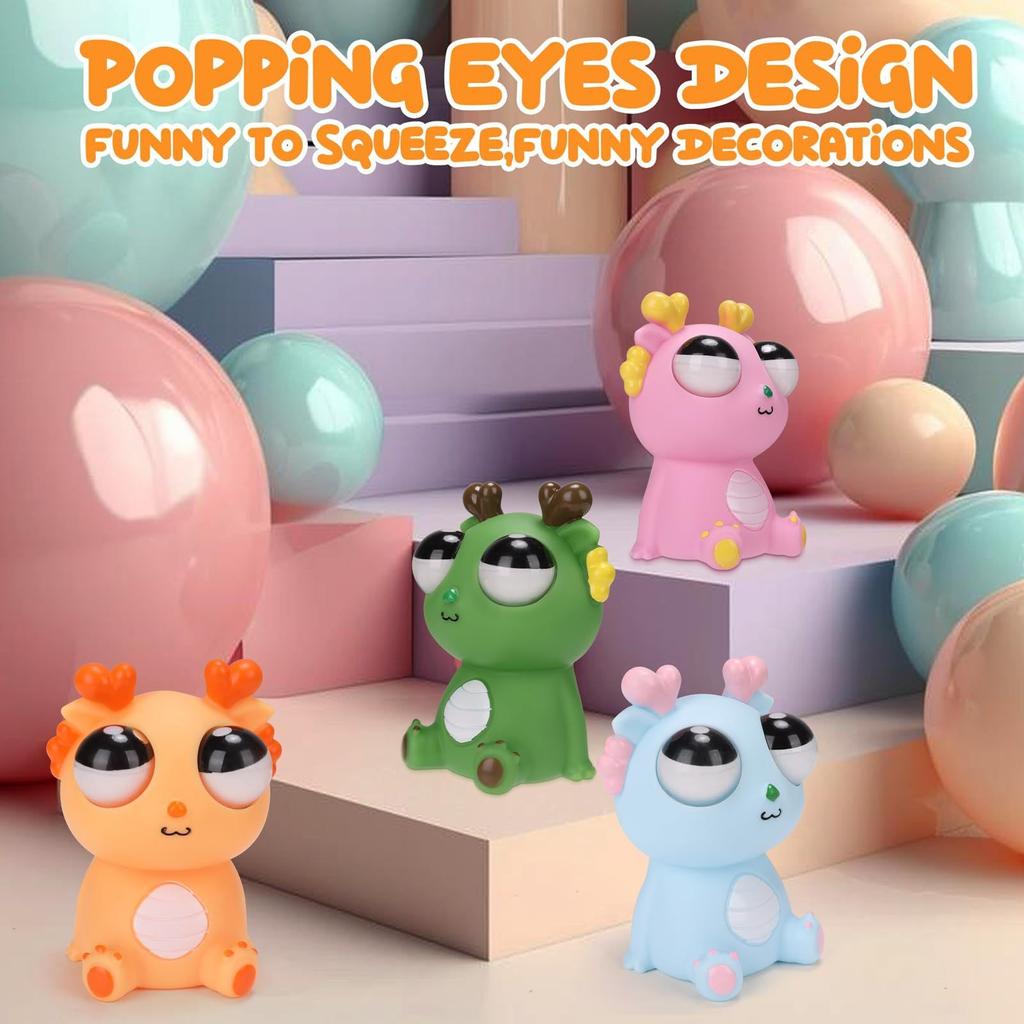 Eye Popping Out Stress Relief Cute Dragon Toy4ml