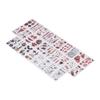 28pcs Halloween Tattoo Stickers Scar Pumpkin Pattern Waterproof Fake Tattoo Stickers