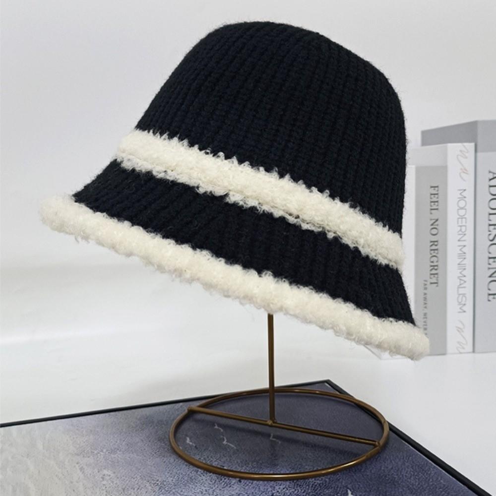 Breathable Sunshade Basin Cap Hollow Out Woven Fisherman Hat Elegant Sun Protection Cap  Women