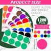 Zonon 400 Pieces 2 Inch Colored Dot Stickers 10 Assorted Colors Round Color Coding Labels Circle Sticker Label for Coloring, Marking, Organizing