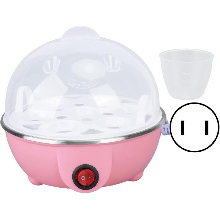 350W Electric Egg Cooker, 7 Egg Capacity Rapid Egg Cooker for Hard Boiled, Poached, Scrambled, or Omelets, Auto Shut Off Feature, with Water