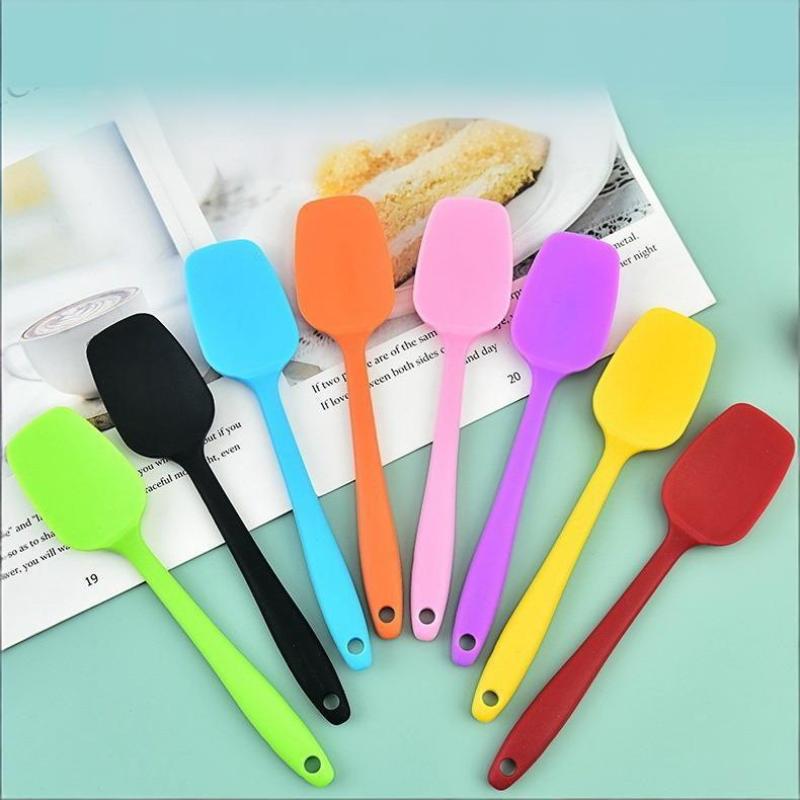 Multicolor Food Grade Non Stick Butter Cooking Silicone Spatula Set Cookie Pastry Scraper Cake Baking Spatula Silicone Spatula