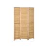 Paravent - HOMCOM - 3 Panneaux - Bambou - 120x170 Cm - Intérieur