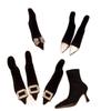 Women's Rhinestone Buckle Stiletto Heel Ankle Boots - Spring/Autumn 2025