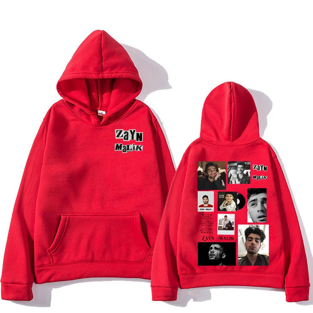 ZAYN Nadruk Modne Bluzy Zayn Malik Retro Hip Hop Pulower Unisex Oversize Topy Jesień Długi Rękaw Bluza Męska Damska Odzież
