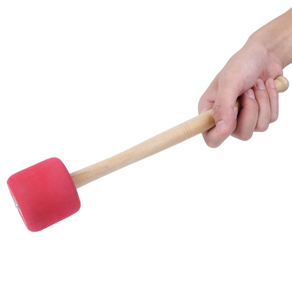 Baguette de maillet de grosse caisse pour batteurs, groupes, accessoire d'instrument de percussion, rouge