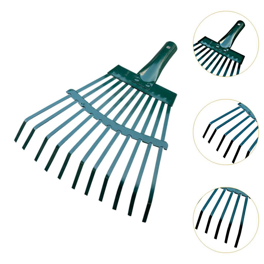 Garden Rake Head Only Landscape Backyard Leaf Rake Head Hand Rake Head for Planting Picking Leaves Grass Clippings Shrub Weeding