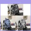 Trendy Graffiti Men's Backpack Large Capacity Waterproof Geometric Pattern College Student Bookbag