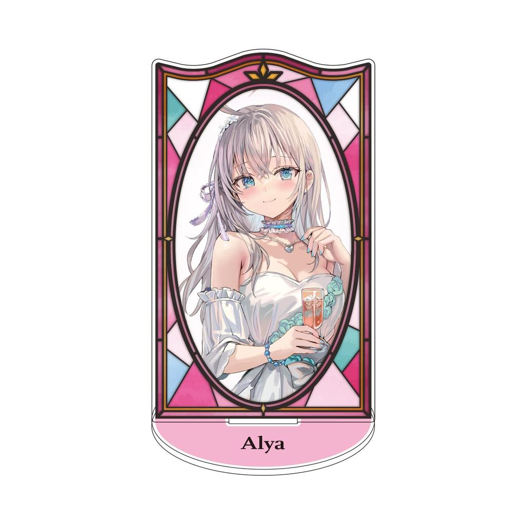 KADOKAWA the Girl Next Door Who Sometimes Whispers In Stained Glass Acrylic Alya Dress H12 X Made of Acrylic Resin "Alya, Russian" Stand, Version,