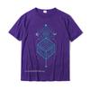 Magic Cube Totem Sacred Geometry TShirt Cotton Tops Shirt For Students Design Tshirts Normal Cute