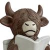 Highland Cattle Hook, Waterproof Resin Bathroom Wall Hook, Home Decorative Storage Hook, for Towels Keys Small Clothes