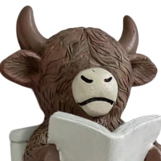 Highland Cattle Hook, Waterproof Resin Bathroom Wall Hook, Home Decorative Storage Hook, for Towels Keys Small Clothes