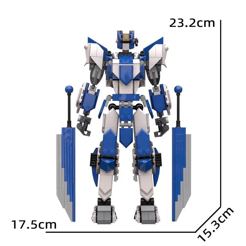 

Non-Toxic Moc Mobile Warrior Two Blade Flow Double Blade Customer Mech Qingfeng Assembled Building Block Toy Model Electronic drawings