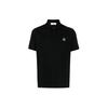 Ss24 Pique Cotton Logo Pattern Printed Short Sleeve Polo Shirt Men Polo Shirts Black 80152SC17-V0029