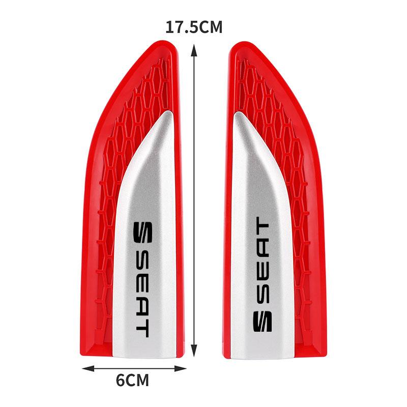 mszh8 Car Door Side Fender Blade Logo Emblem Badge Decal Sticker For Seat Leon Ibiza Alhambra Exeo Altea Arona Mii IBL Car Accessories