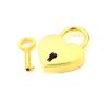 Gift Jewelry Box with Key Zinc Zinc Zinc Alloy Heart Shape Travel Hardware Love Heart Lock Locks Padlock