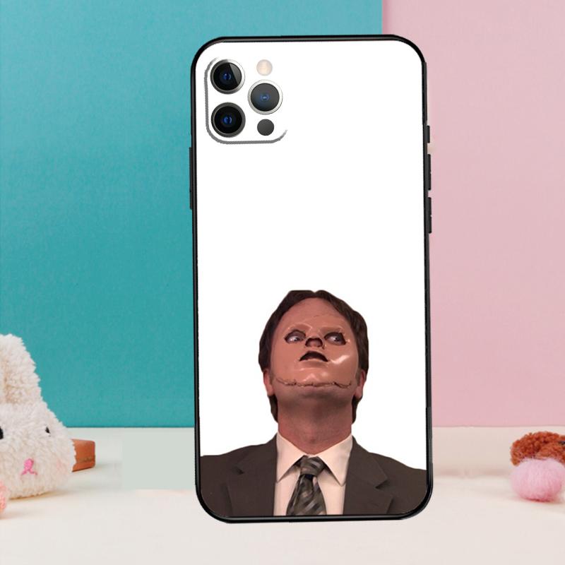 Dwight the Office Jim Makes Phone Case For iPhone 16 15 13 12 11 14 Pro Max 12 13 Mini XR 15 16 Plus 16e Cover Coque