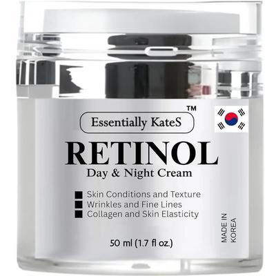 Essentially Kates Face and Eye Retinol Cream Gentle Revolution K-Beauty Anti-aging Moisturizer Containing Hyaluronic Acid and E