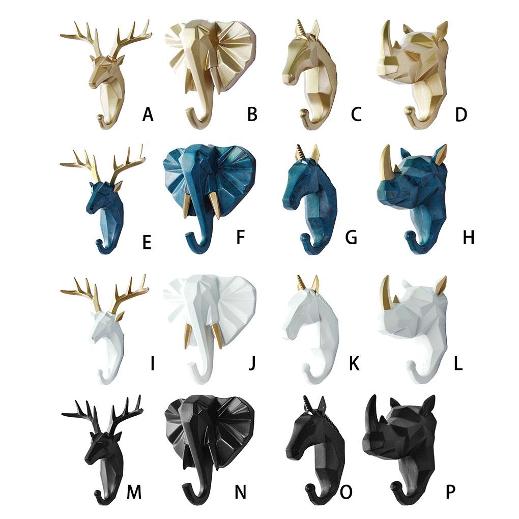 Kleiderbügel in Tierform, einfarbig, niedlicher Cartoon-Stil, dekorativ, stanzfrei, selbstklebend, zur Wandmontage, für Haushaltsschlüssel, Jacken, Kappen