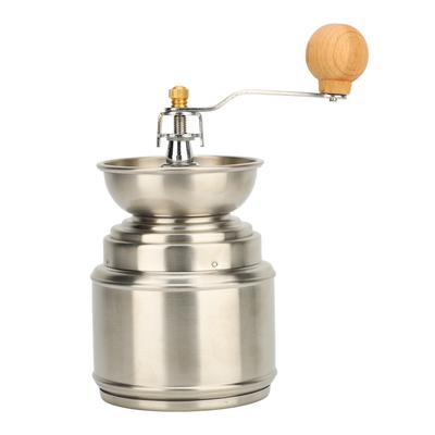 Manual Coffee Grinder Stainless Steel Solid Wood Hand Coffee Bean Mill for Making Coffee