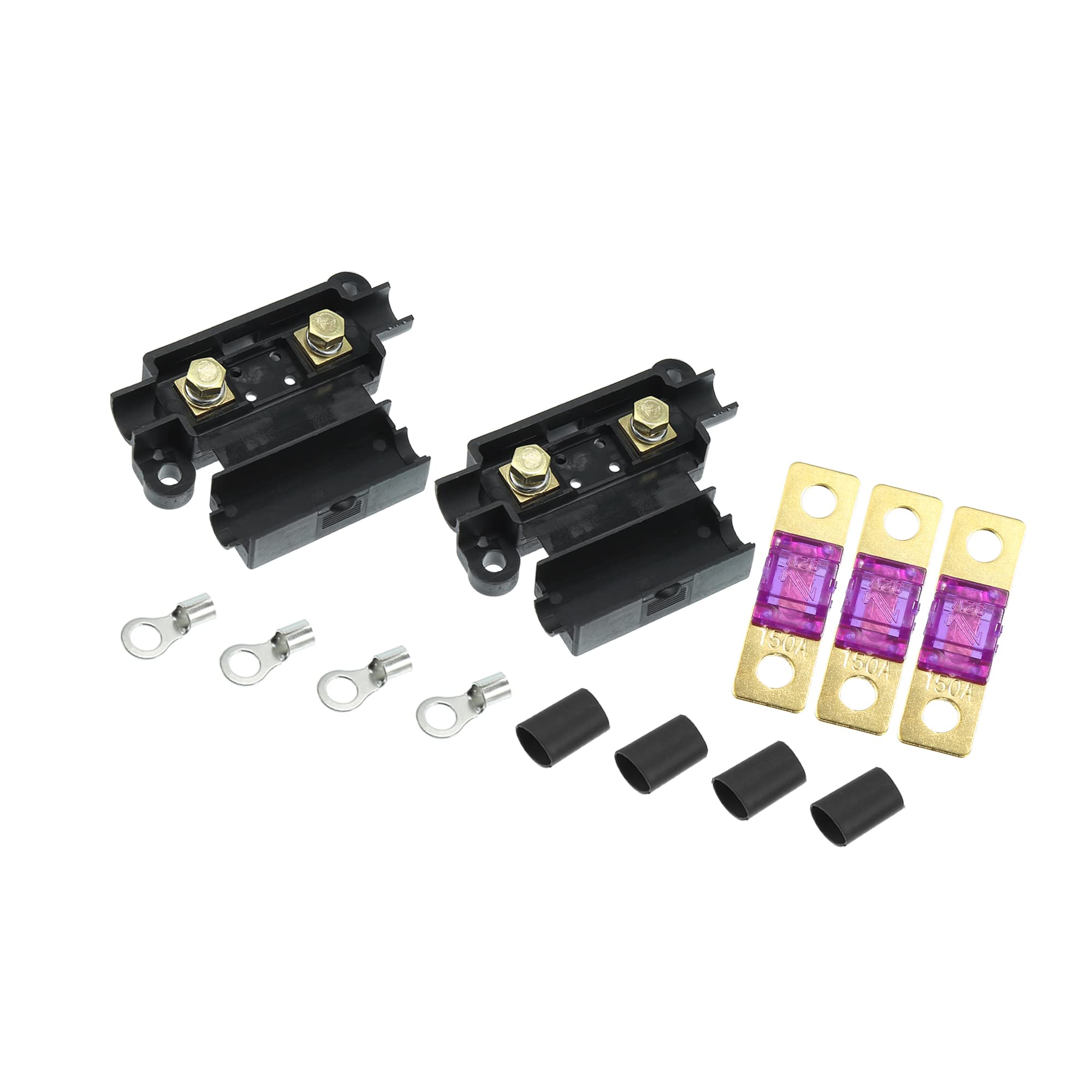 

ACROPIX 150A Fuse Kit Universal Inline ANS Holder 150A Fuse Dual Charger Black 13pcs чёрный