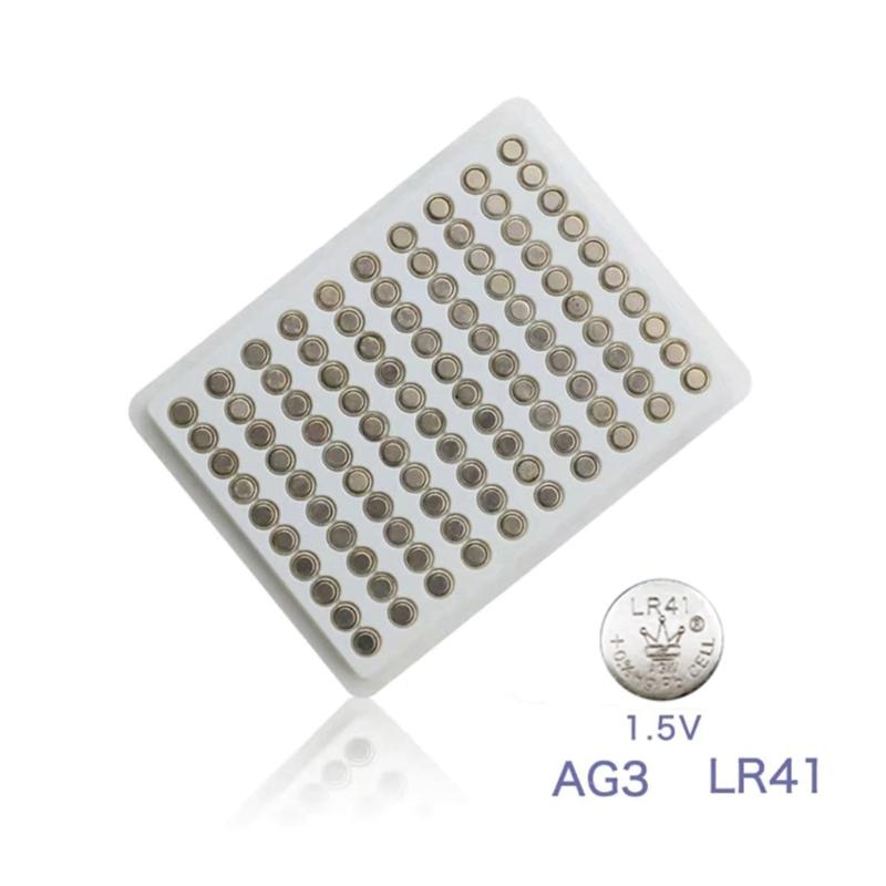 LR41/AG3 Highly Power Button Coin Cell Batteries Coin Cell Battery 1.5V Button Battery for Watch Remote Powers Supply