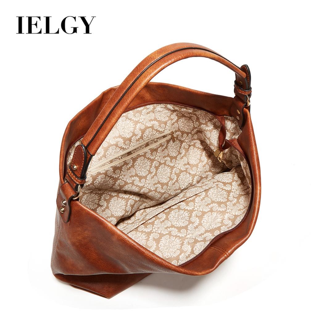 IELGY women's shoulder crossbody large capacity tote bag