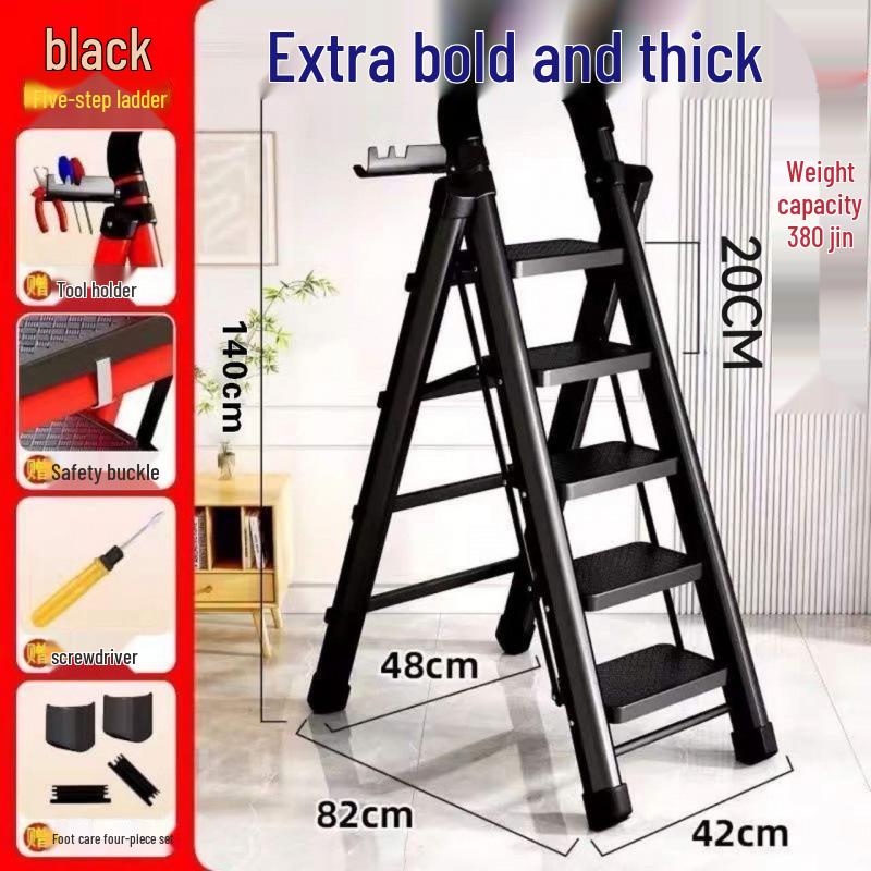 Durable Multipurpose Folding A-Frame Ladder for Indoor and Outdoor Use