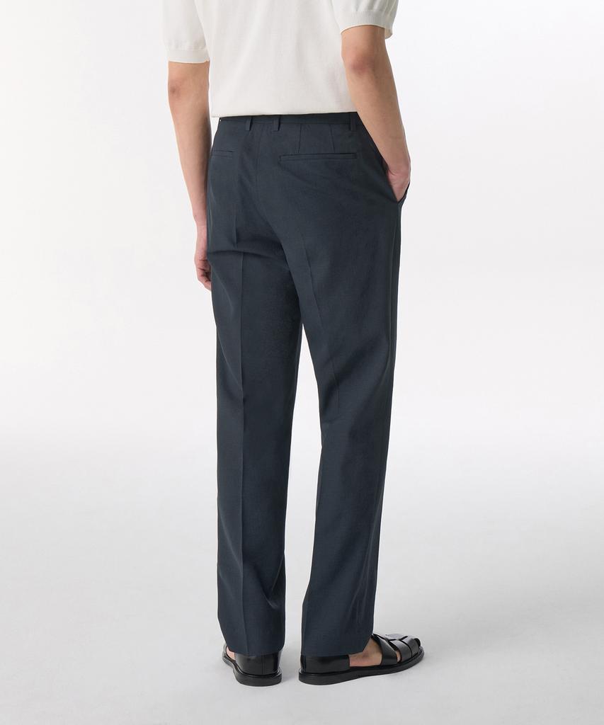 MUSINSA STANDARD Cool Touch Semi-Wide Hidden Banding Slacks [Blue Gray]