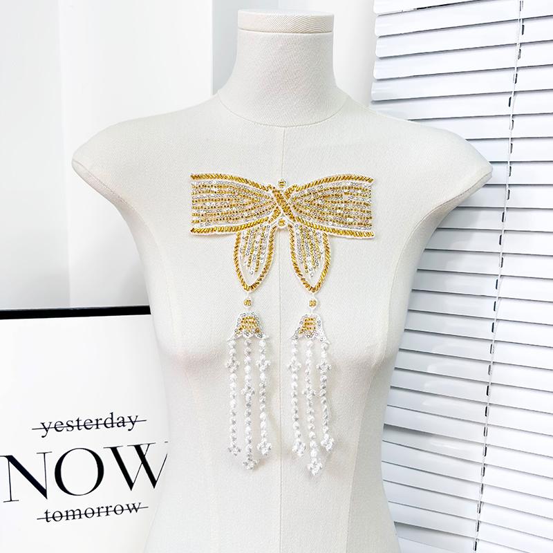 1 buc Costum de Performanță Sector Rochie de Mireasă Multistrat Accesorii Decal Fluture Decor Haine Culoare Strălucitoare