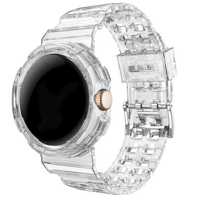 Transparent Case+strap For Google Pixel Watch 4 3 2 41mm Accessories Sport Smartwatch Soft TPU Bracelet Correa Pixel Watch Band