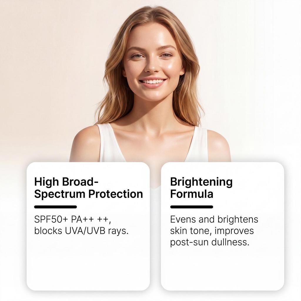Cross-Border Brightening Lightweight Hydrating Protective Summer Lotion - Non-Sticky, Refreshing, Convenient.