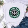 Summer Unisex Cartoon Villain T-Shirt Villain Princess Pattern Fashion T-Shirt Harajuku Streetwear White Cotton Top