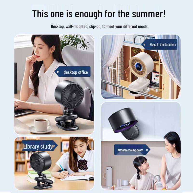 Stech Portable Oscillating USB Cooling Desk Fan