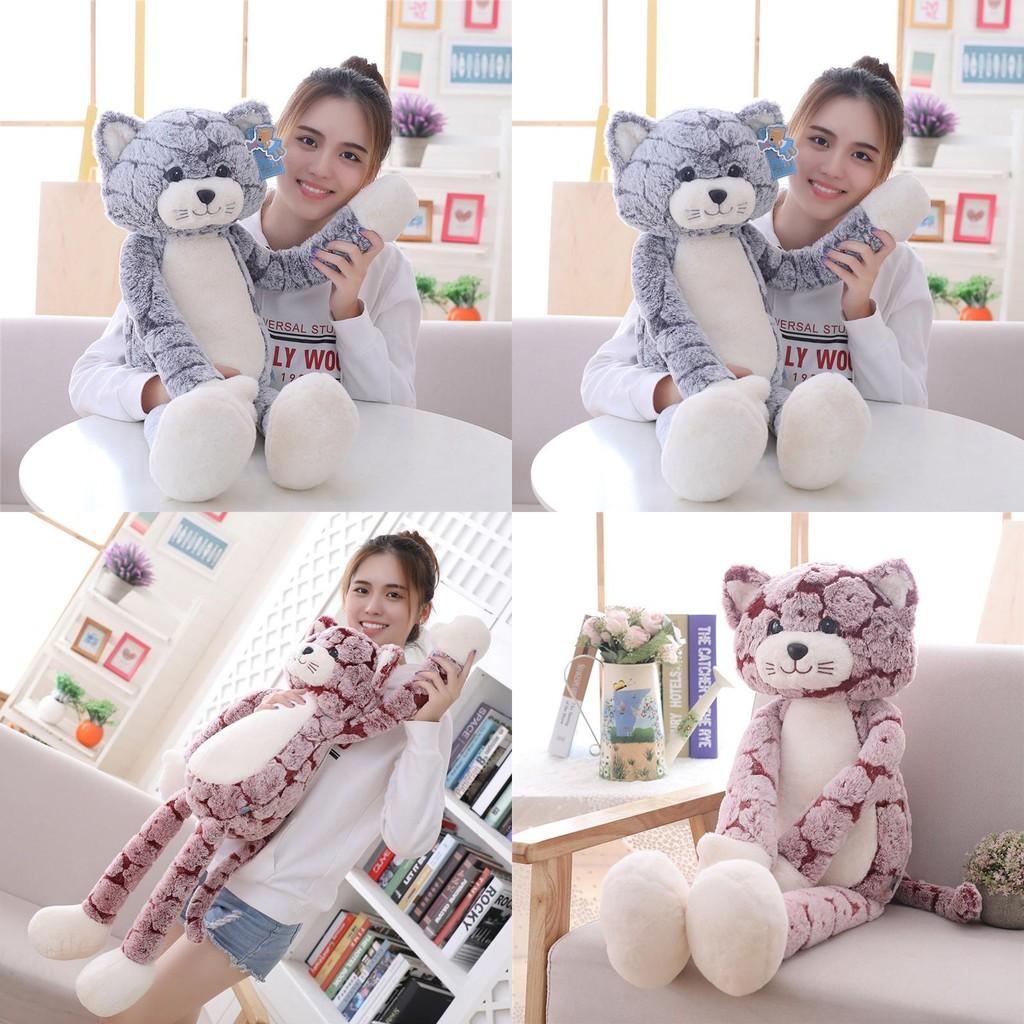 Adorable Large Cat Plush Toy Soft Cute Stuffed Doll Perfect For Christmas Gift