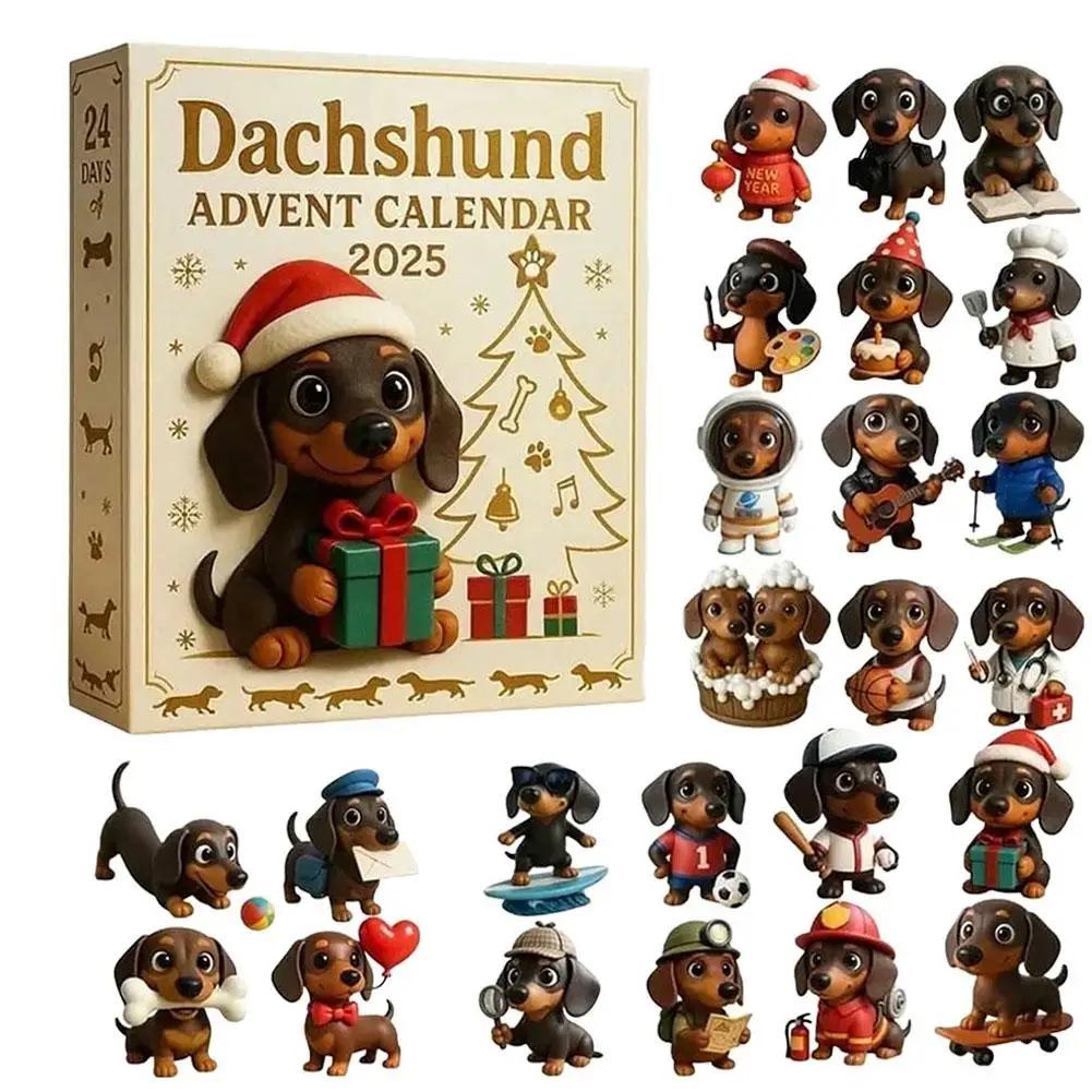 Christmas Advent Calendar Xmas Countdown Calendar With Miniature 2D Owl Calendar Pendant Box Festival Animal Advent Surpris C9Y8