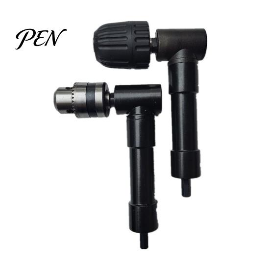 Narrow Space Drilling Accessory 90 Degree Right Angle Drill Attachment, Corner Adapter with 0.8-10mm 3-Jaw Chuck, Compatible Most Bits Professional