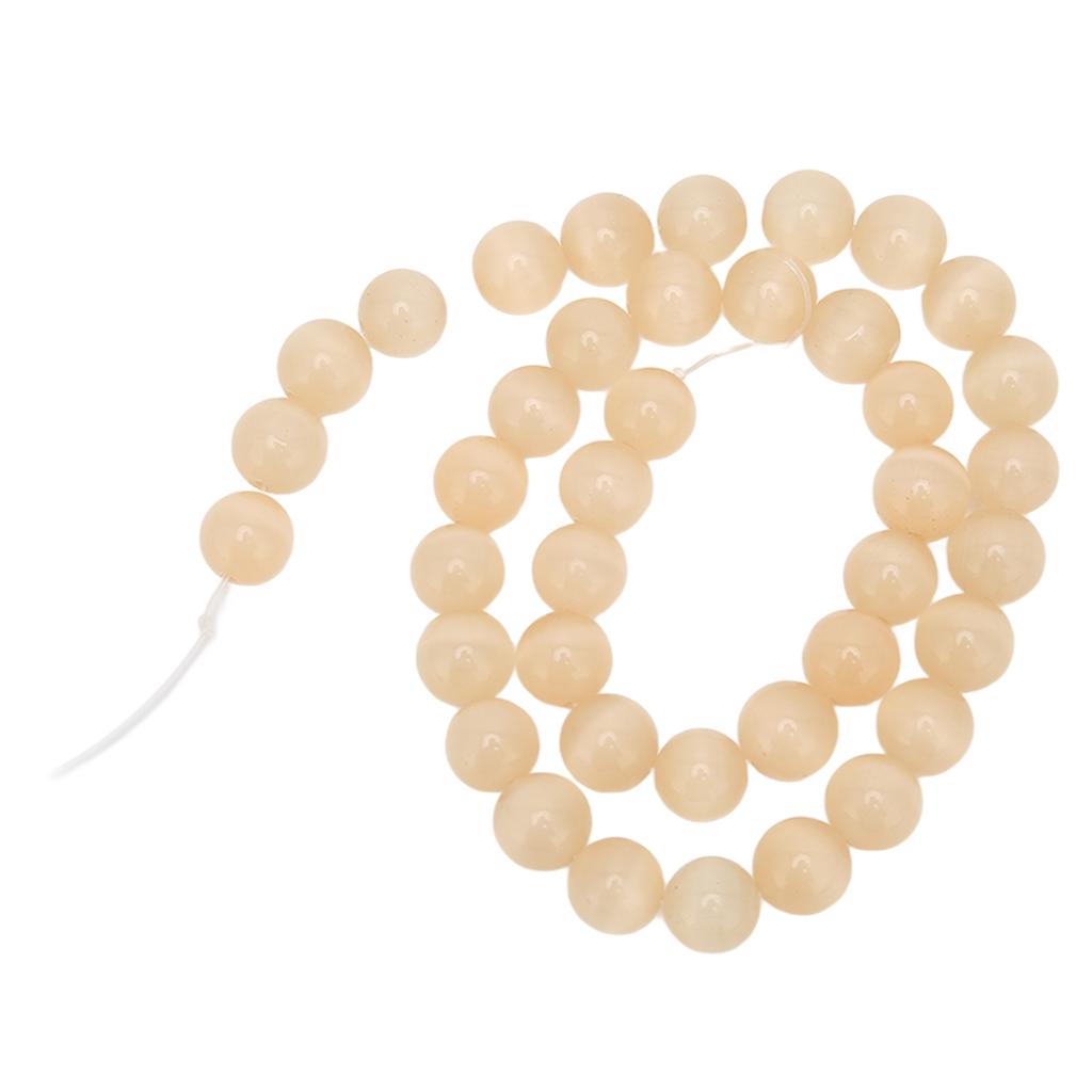 Jewelry DIY Stone Beads 10mm Excellent Polishing Light Champagne Exquisite Natural Stone Beads