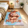 Labubu Customizable Name Area Rug Perfect for Bedrooms Foyer Outdoor Dining Room Antislip Carpet Anime Office Decor Perfect Gift for Friends & Family