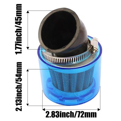 44mm 45mm 46mm Luftfilterbogen Spritzwasserschutzabdeckung Wasserdicht Motorrad ATV Quad Roller Go-Kart Moped Pitbike 47cc - 250cc GY6