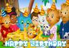 Sfondo Cartone Animato Daniel Tiger, Striscione con Tema Amici del Quartiere, Decorazione Festa Bambini, Sfondo Fotografico