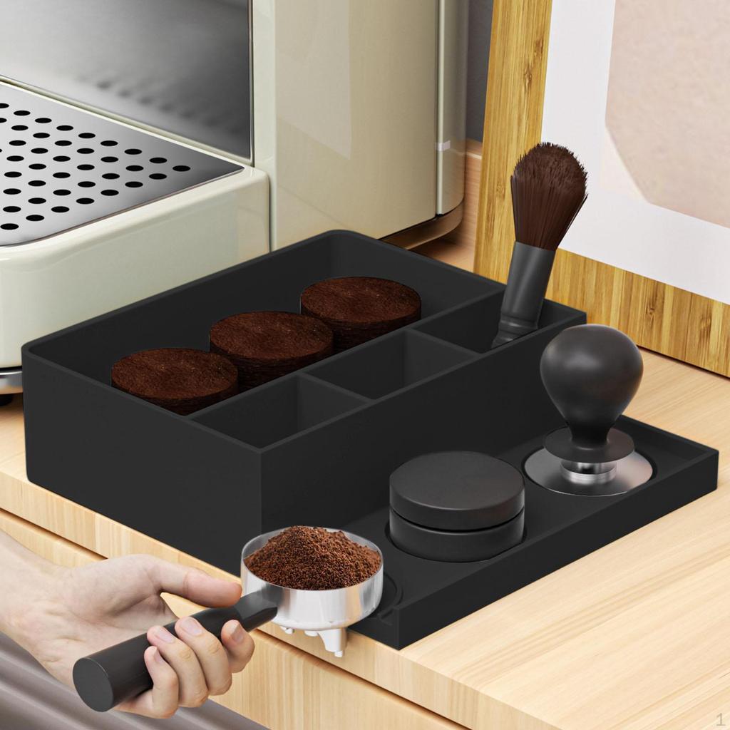 Stazione di Pressatura Espresso da Bar con Knock Box Facile da Pulire