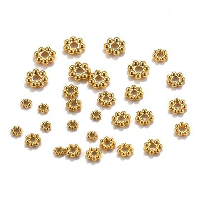 Roestvrij Staal Sneeuwvlok Spacer Kralen: Titanium Bloemenbeker Armband & Ketting DIY Sieraden Dopjes