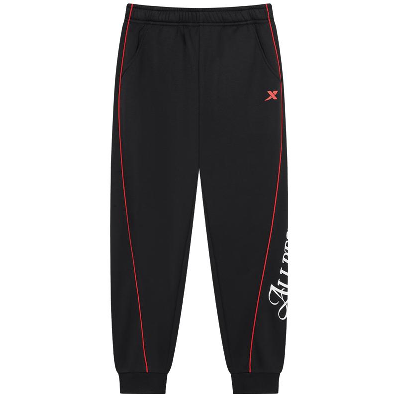 Xtep Girls  Letter Print Fleece-Lined Jogger Pants 110